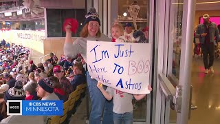 Fans gather to watch Twins take on Astros in the ALDS