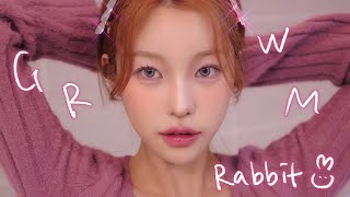 핑크 토끼 메이크업 오랜만에 쿨톤 곤듀st+ 밋밋한 얼굴 쉐딩 하는법 pink rabbit makeup