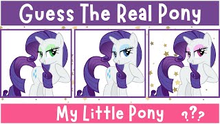 Can You Guess The Real My Little Pony Character? Mlp Quiz