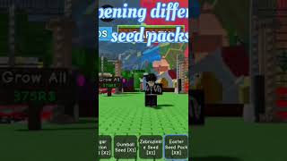 Opening different seed packs🗿