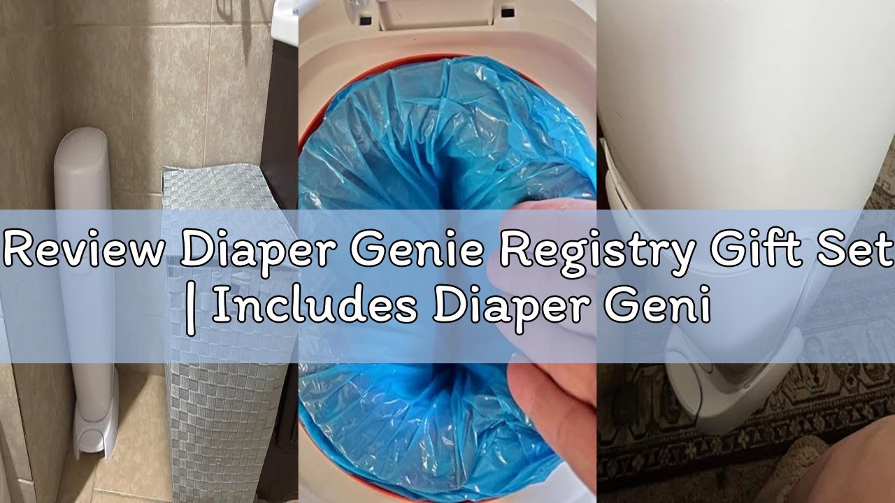 Review Diaper Genie Registry Gift Set | Includes Diaper Genie Complete Diaper Pail, 8 Refill Bags, 1