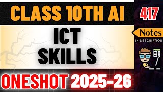 ICT Skills | Class 10 AI 417 | Employability Skills Unit 3 | Complete One Shot | 2025-26 | BOARDS