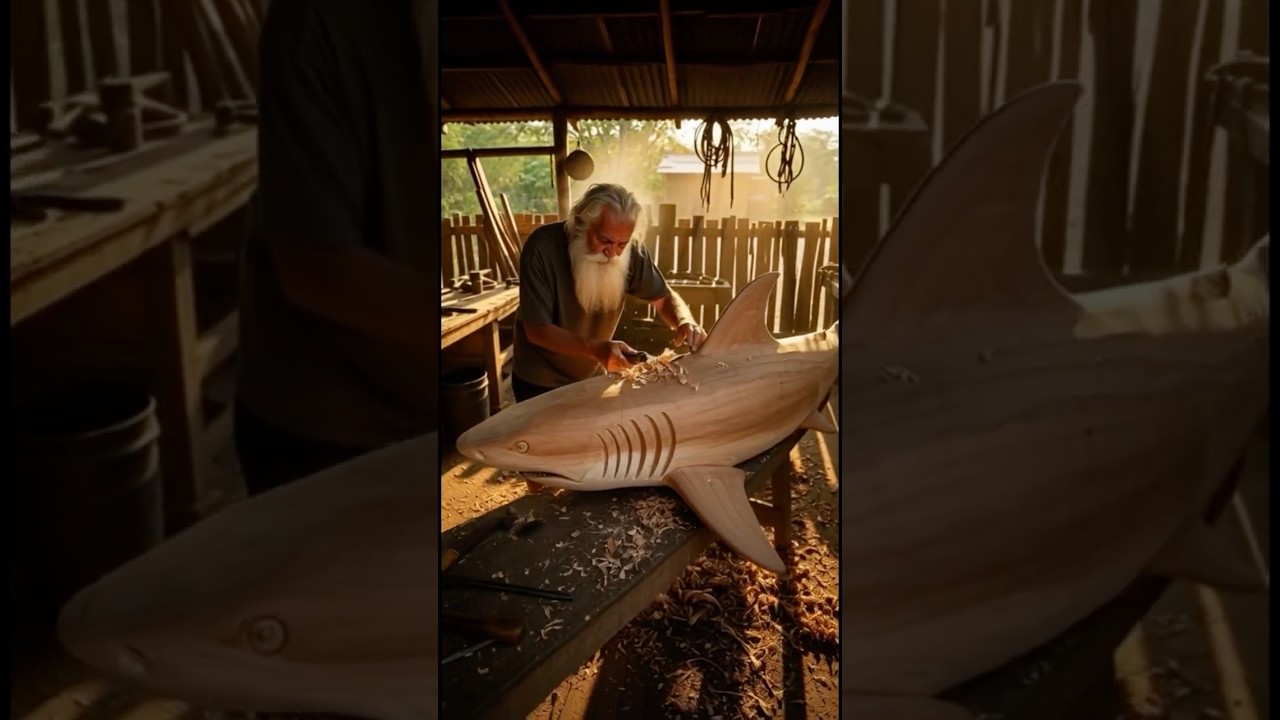 Master Artisan Finds a Shark Inside This Tree! 😱 