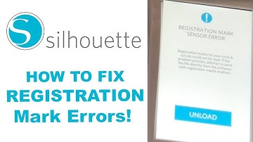 Quick Version | How To Fix Silhouette Cameo 3 Registration Mark Errors