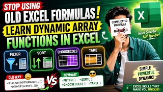 Stop Using Old Excel Formulas! Learn Dynamic Array Functions (FILTER, SORT, CHOOSECOLS & TAKE) | #yt
