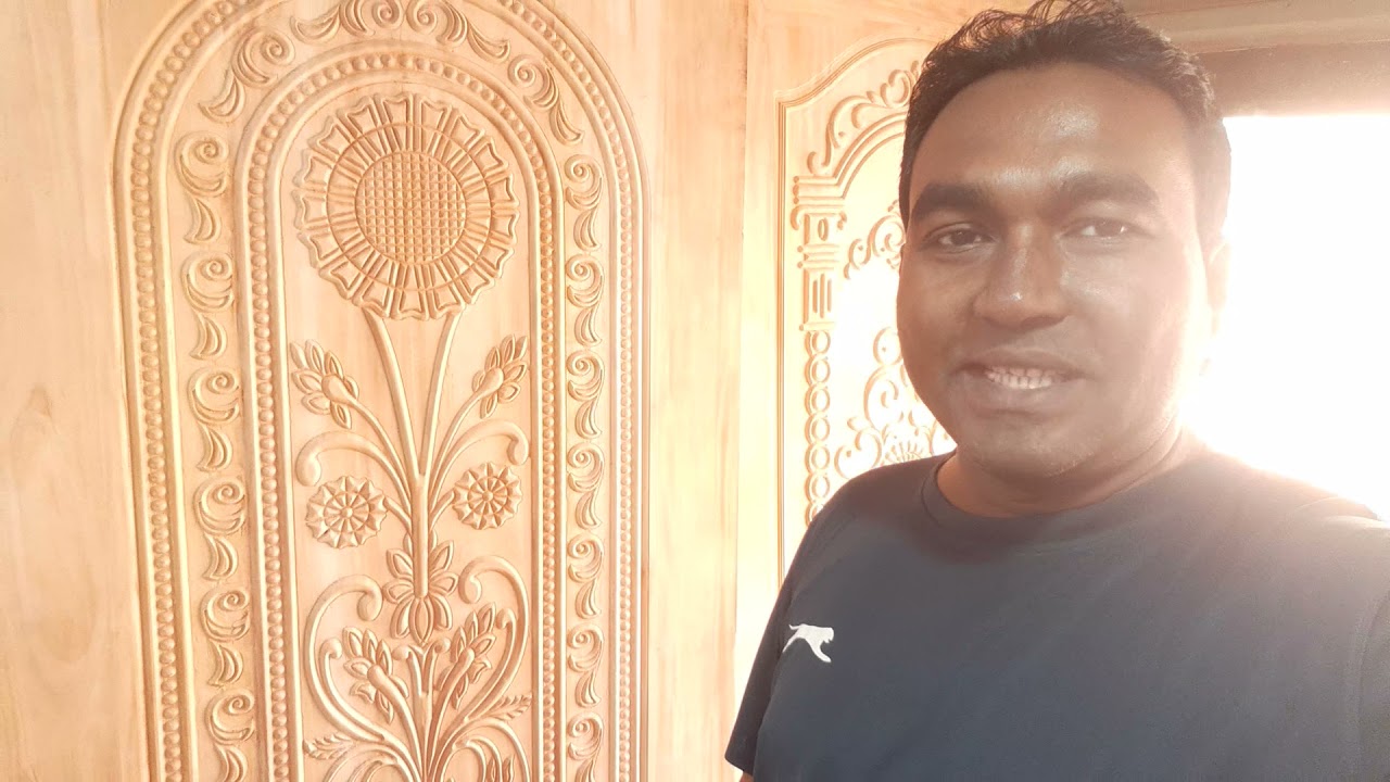 কটিয়াদী কিশোরগঞ্জ আবুল কাসেম সাহেব কে মেহেগুনি কাঠের বয়েল কেমিক্যাল ট্রিটমেন্ট সিজনিংকরা দরজাদিলাম