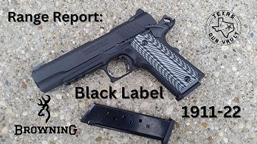 Cover Image for Range Report: Browning Arms Black Label 1911 (.22LR)