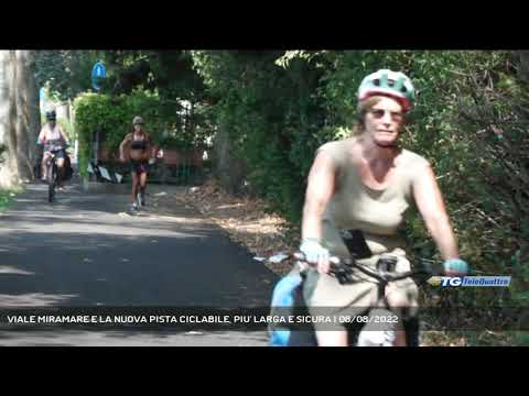 VIALE MIRAMARE E LA NUOVA PISTA CICLABILE, PIU' LARGA E SICURA | 08/08/2022