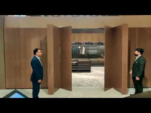 Exedra 2 Star as Partition Door | Folding Pocket Door | Salice | Bortoluzzi