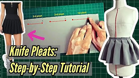 How to Draft and Fold Perfect Knife Pleats: Step-by-Step Tutorial | Knife Pleats Made Easy