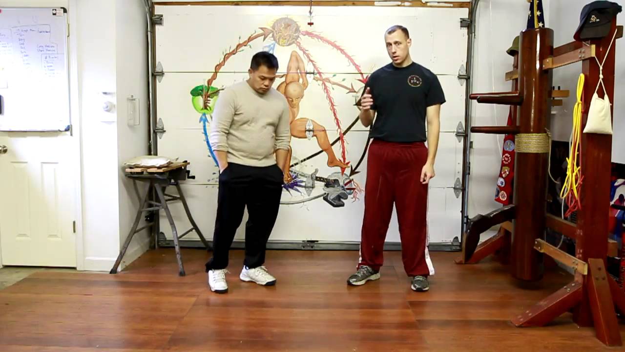 Wing Chun Footwork with single sticky hands YouTube