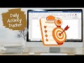 ADHD-Friendly Daily Activity Tracker in Word (Custom + Print-Ready!) ✅📝