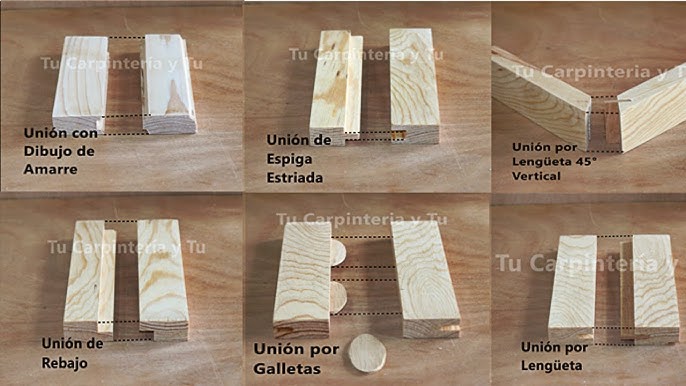 Tipos de uniones de madera: todo lo que debes saber - Carballido