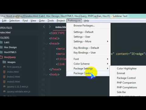 My Package for Sublime Text 3