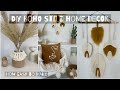 Boho DIY Home Decor/ Macrame Wall Hanging, Cushion Cover and Vase