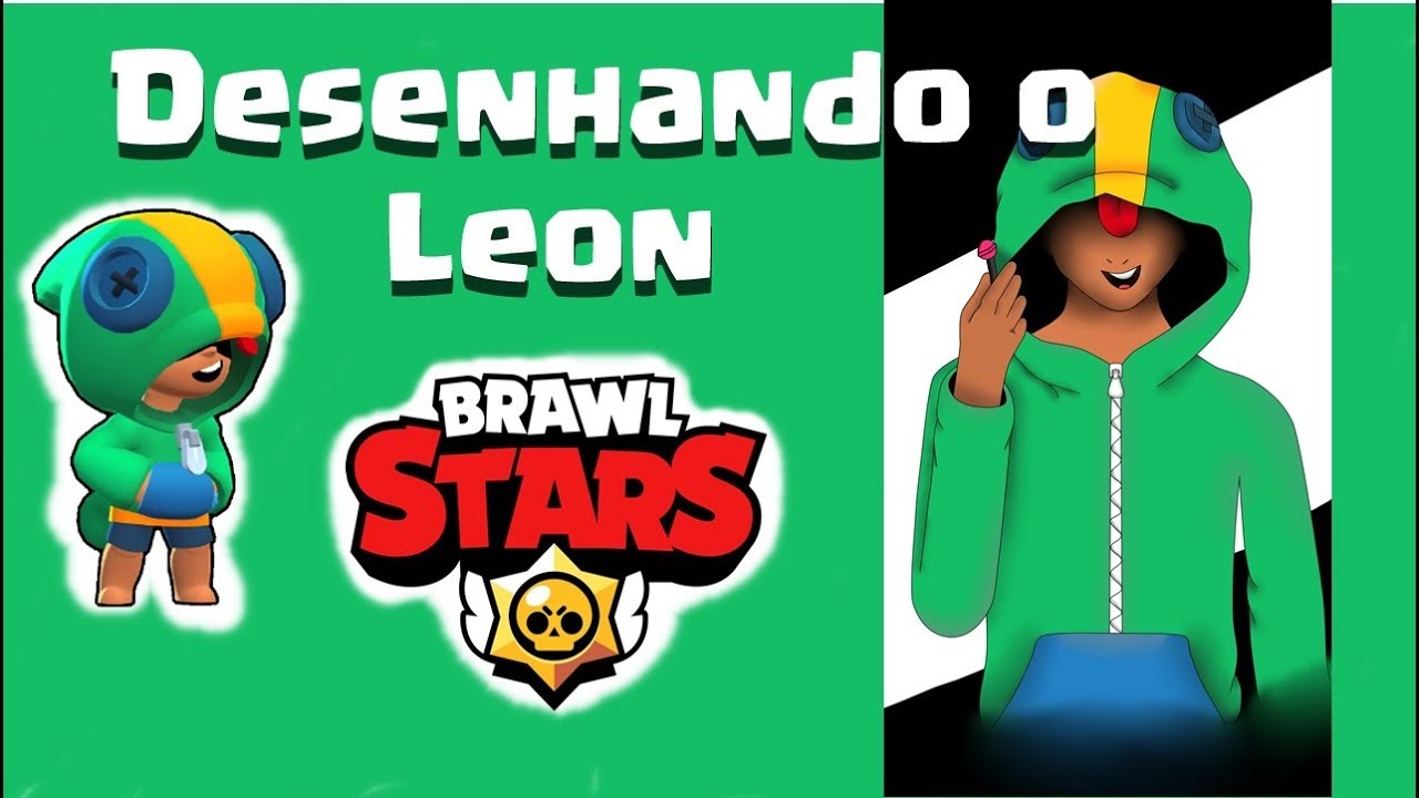 Desenhando O Leon Brawl Stars Youtube - leon desenho grande brawls stars