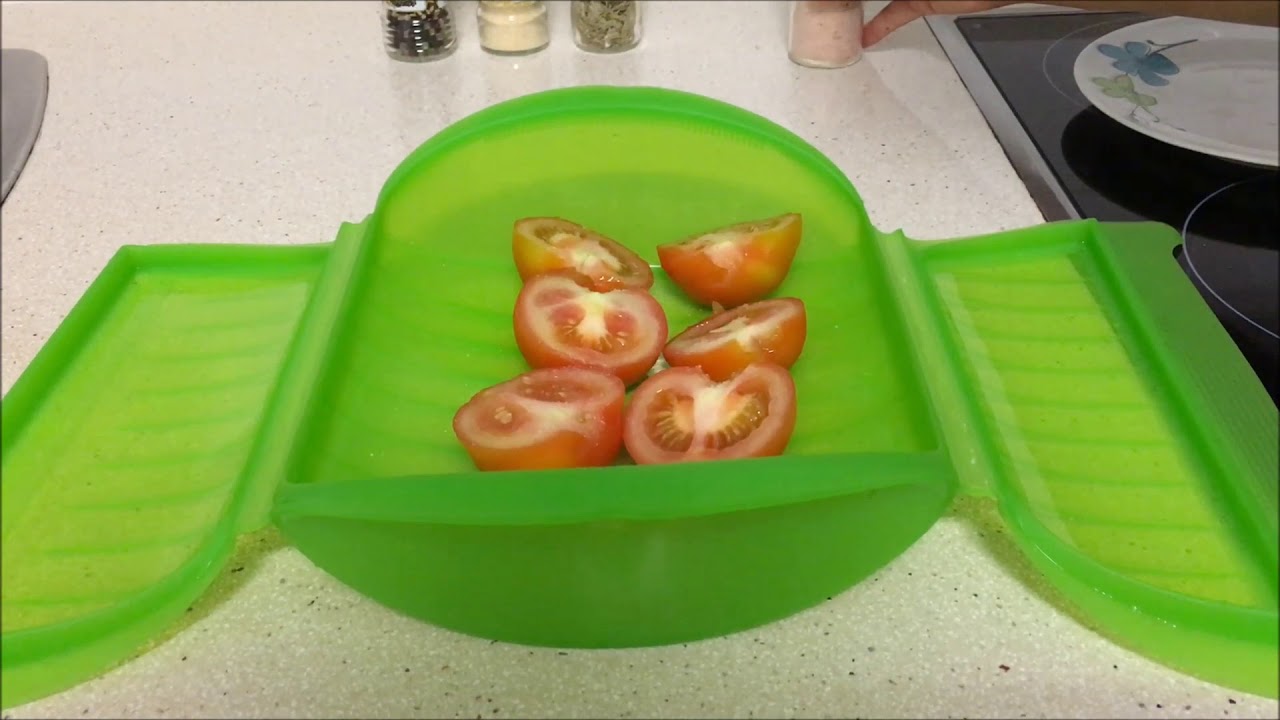 Manzana asada microondas lekue