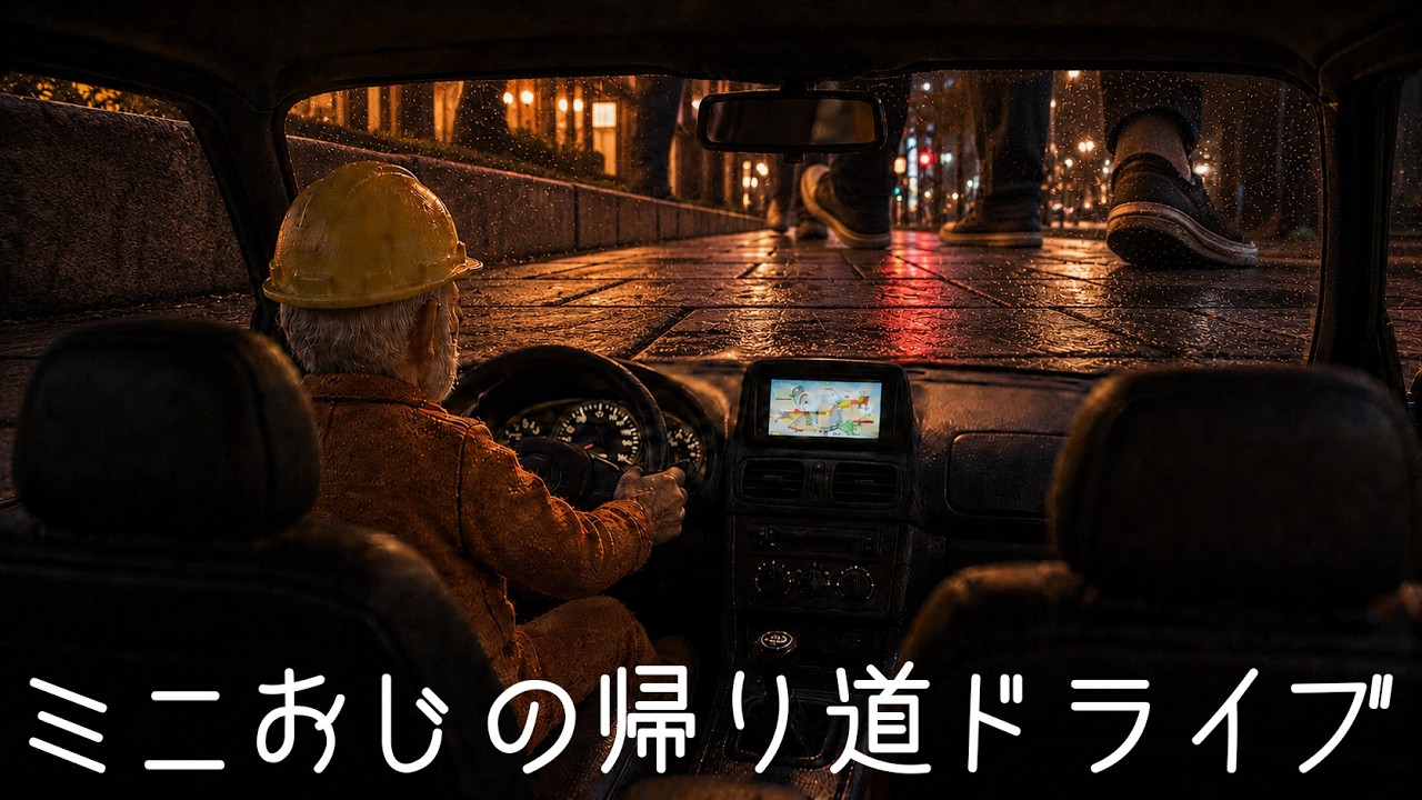ミニチュアおじさんジョージの帰り道