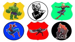 SPIN WHEEL SUPERHERO HULK VS SPIDERMAN, CAPTAIN MARVEL VS KINGKONG, FALCON VS BLACK PANTHER