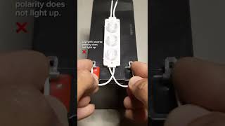 Learn the basics of electronics, how to light an LED light without polarity. #ledlight #powerled