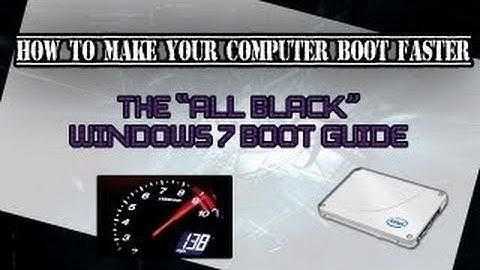 How to make your computer BOOT FASTER in just 1 minute !!  ( Windows 7) HD