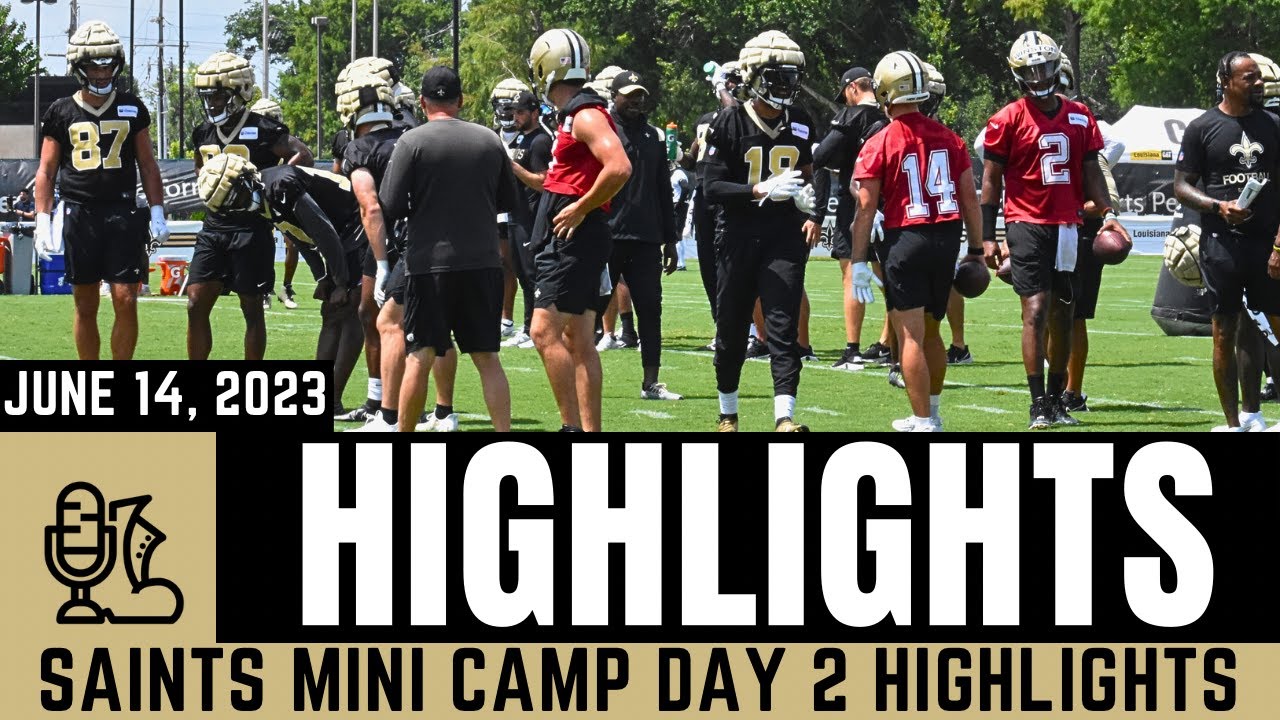 SAINTS MINI CAMP  HIGHLIGHTS: ALVIN KAMARA, DEREK CARR, AND JAMAAL WILLIAMS MINI CAMP DAY 2