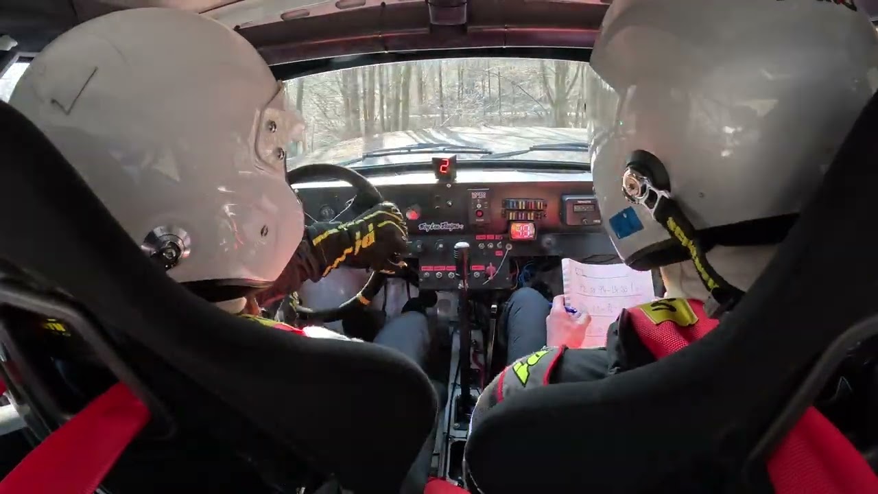 Rallye Jizera 2026, RZ6 - Střevelná, Skoda 130LR, Červený / Kocour, onboard