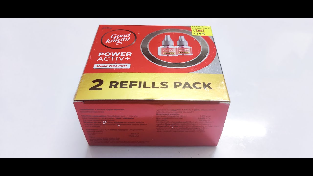 Good Knight Power Active+ Refill Price | Hands On | Dmart Price - YouTube