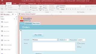 MS Access 2016 Lesson 4 Working with Databases