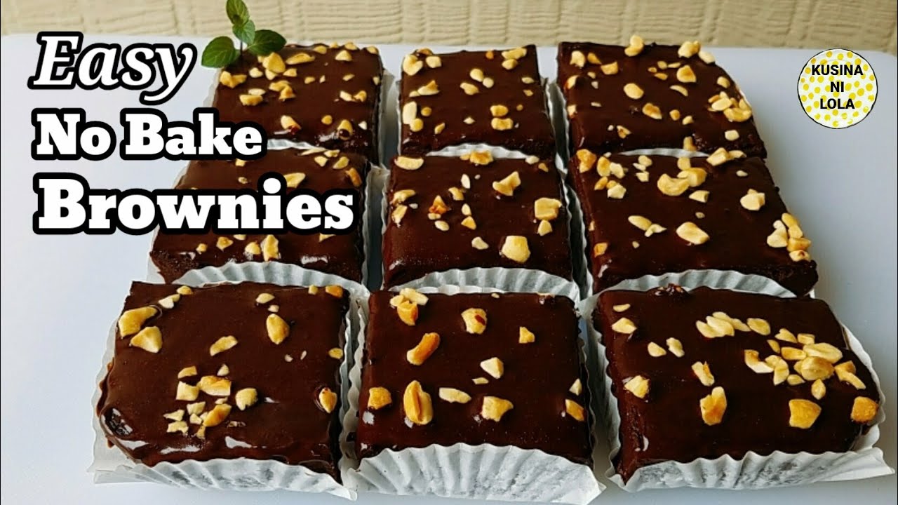 Easy No Bake Brownies Recipe How to Make Brownies without Oven Brownies Recipe by Kusina ni