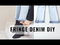 Fringe Denim DIY | How to Fray the Hem of your Jeans