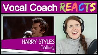 Vocal Coach reacts to Harry Styles - Falling (Live)