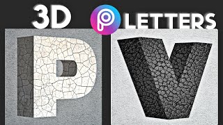 Make 3D letters in Picsart | Picsart Tutorial | Picsart 3D Text screenshot 3