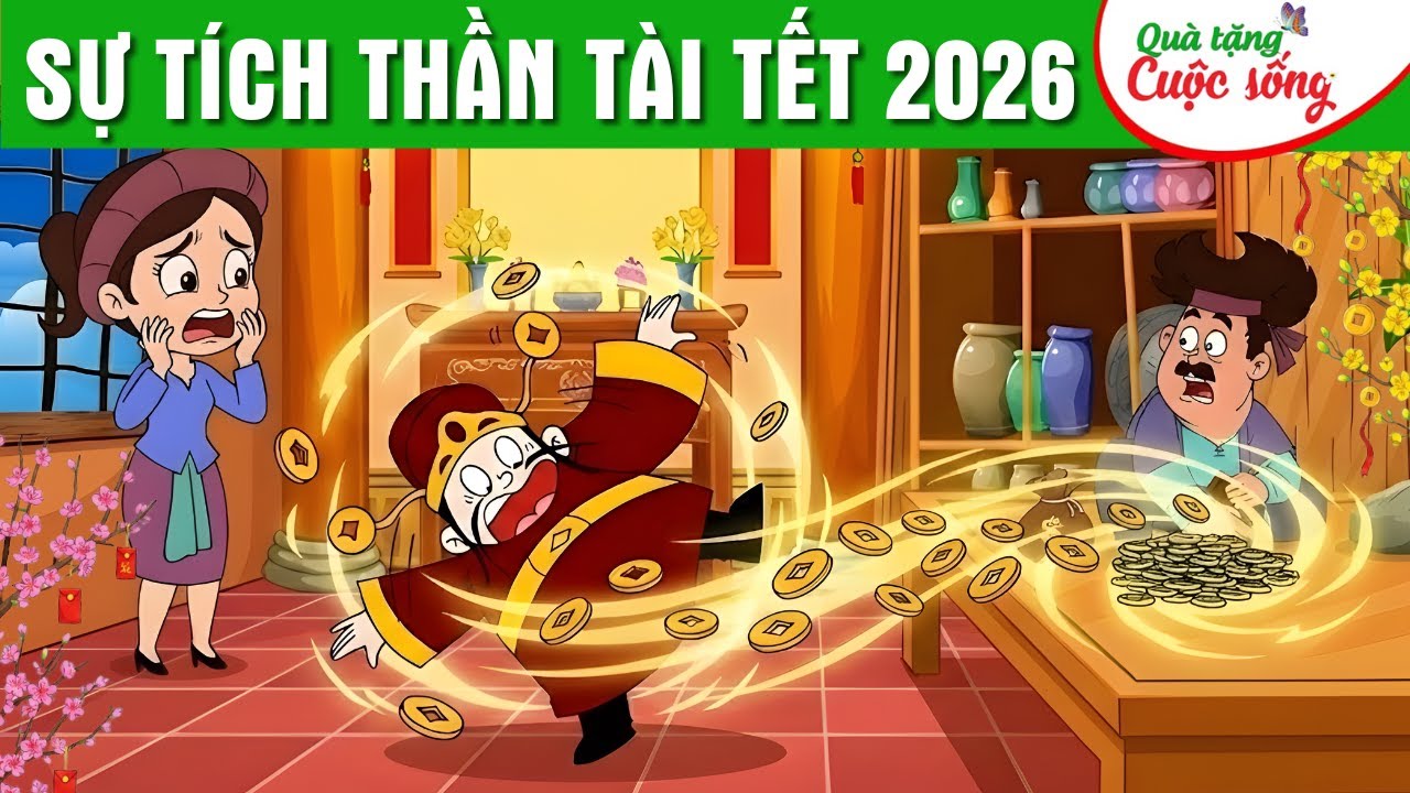 SỰ TÍCH THẦN TÀI TẾT 2026 - Phim hoạt hình dân gian hay nhất - Truyện cổ tích - Quà tặng cuộc sống