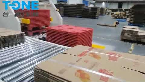 T-ONE inline machine prefeeder,printer,slotter,die-cutter,folding gluer,strapping machine,palletizer