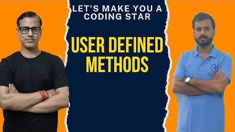 User Defined Function ICSE Class 10 | User Defined Method in Java | @sirtarunrupani