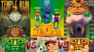 Subway Surfers Dino Vs Temple Run 2 Maria Selva Lost Jungle Vs Temple Run 2 Rahi Raaja Blazing Sands