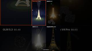 Mistral Large 4 vs 7 IA : la tour Eiffel en 3D
