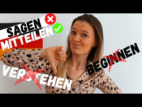 Wichtige Synonyme für SAGEN, BEGINNEN und VERSTEHEN! (Erweitere deinen WORTSCHATZ!)