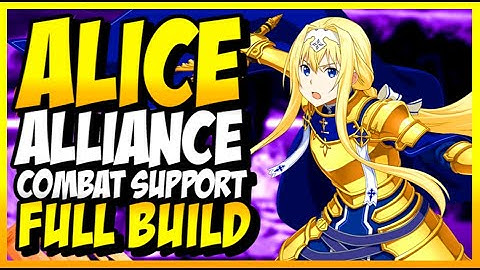 ALICE COMBAT SUPPORT ALLIANCE FULL BUILD | Sword Art Online Last Recollection PS5 Gameplay #SAOLR