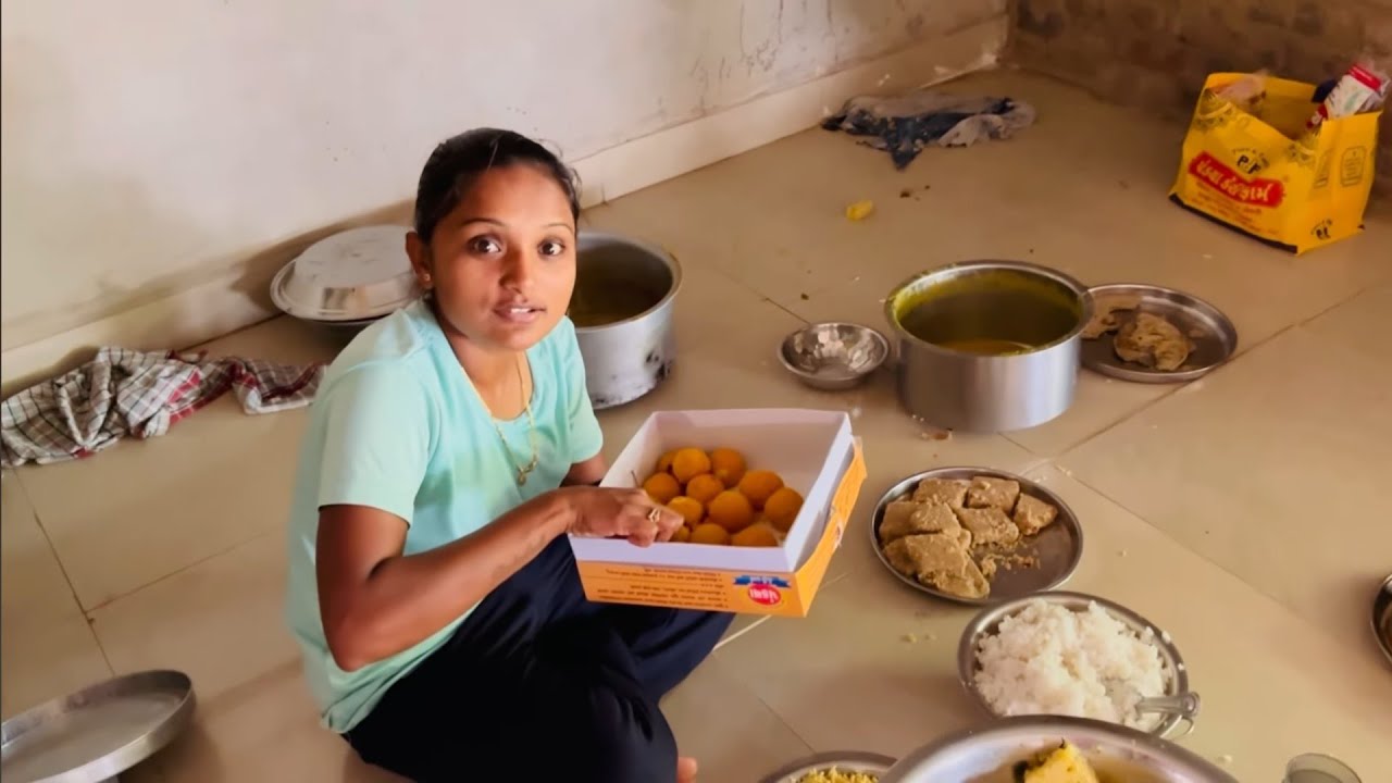 Vlog_67 મીરાબેન ને લાડવા દેવા નો રીવાજ || મીરાબેન નો બાબો || 