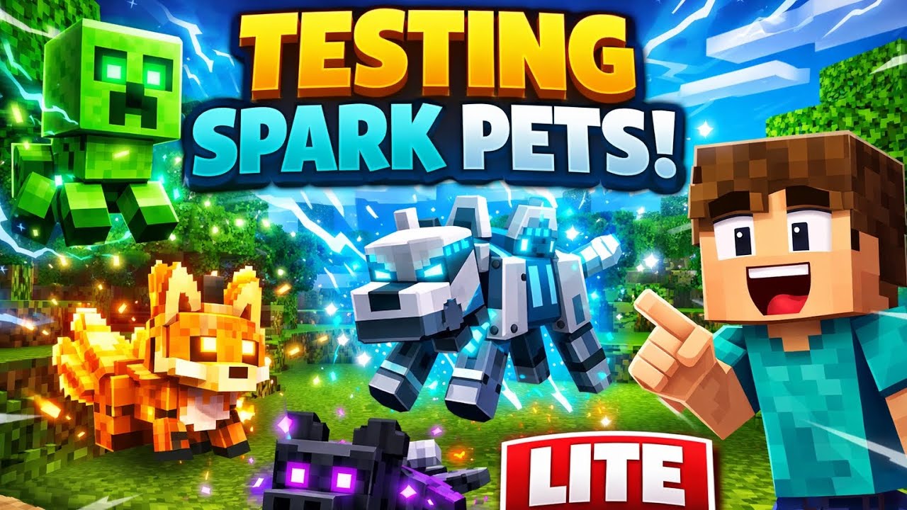 El Spark Minecraft Testing minecraft spark pets add-on - YouTube