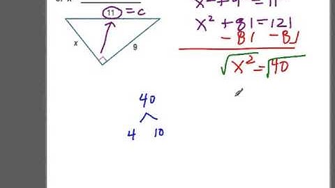 Unit 6 Video 1 The Pythagorean Theorem
