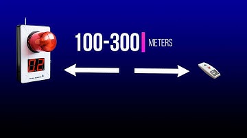 Wireless beacon light siren alarm with display