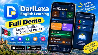 DariLexa App Walkthrough | Learn English in Dari & Pashto 🇦🇫 #iphone #android screenshot 1