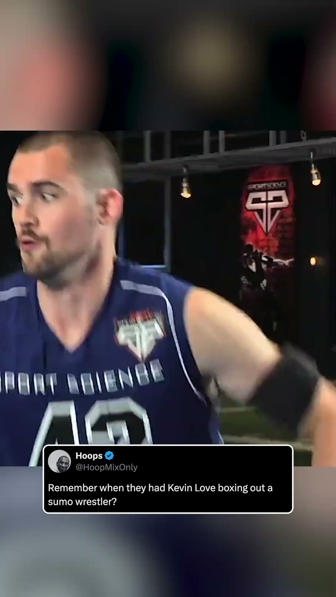 When Kevin Love boxed out a sumo wrestler ?