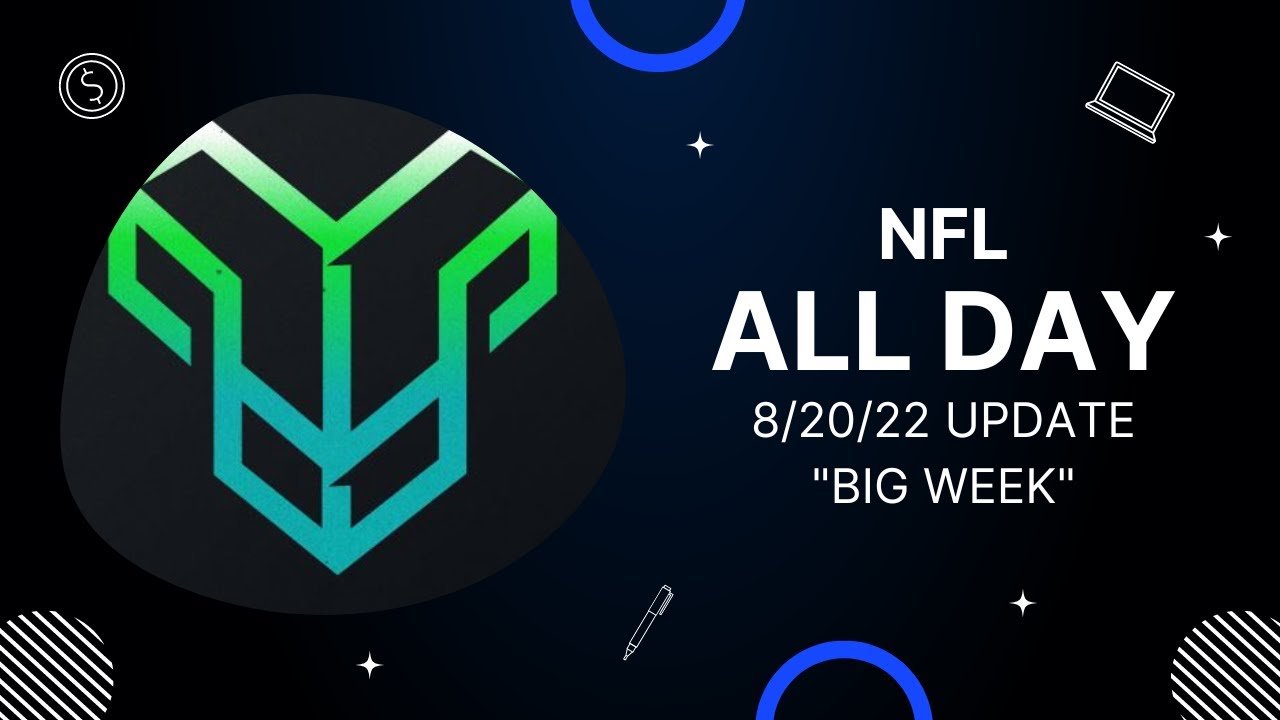 NFL ALL DAY 8/20 Update, We got a Jersey Serial!!!!