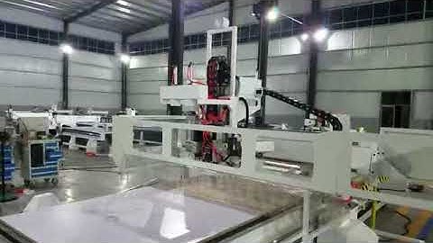 MISSILECNC-S9 nesting cnc router working video with boring head and carousel tool changer