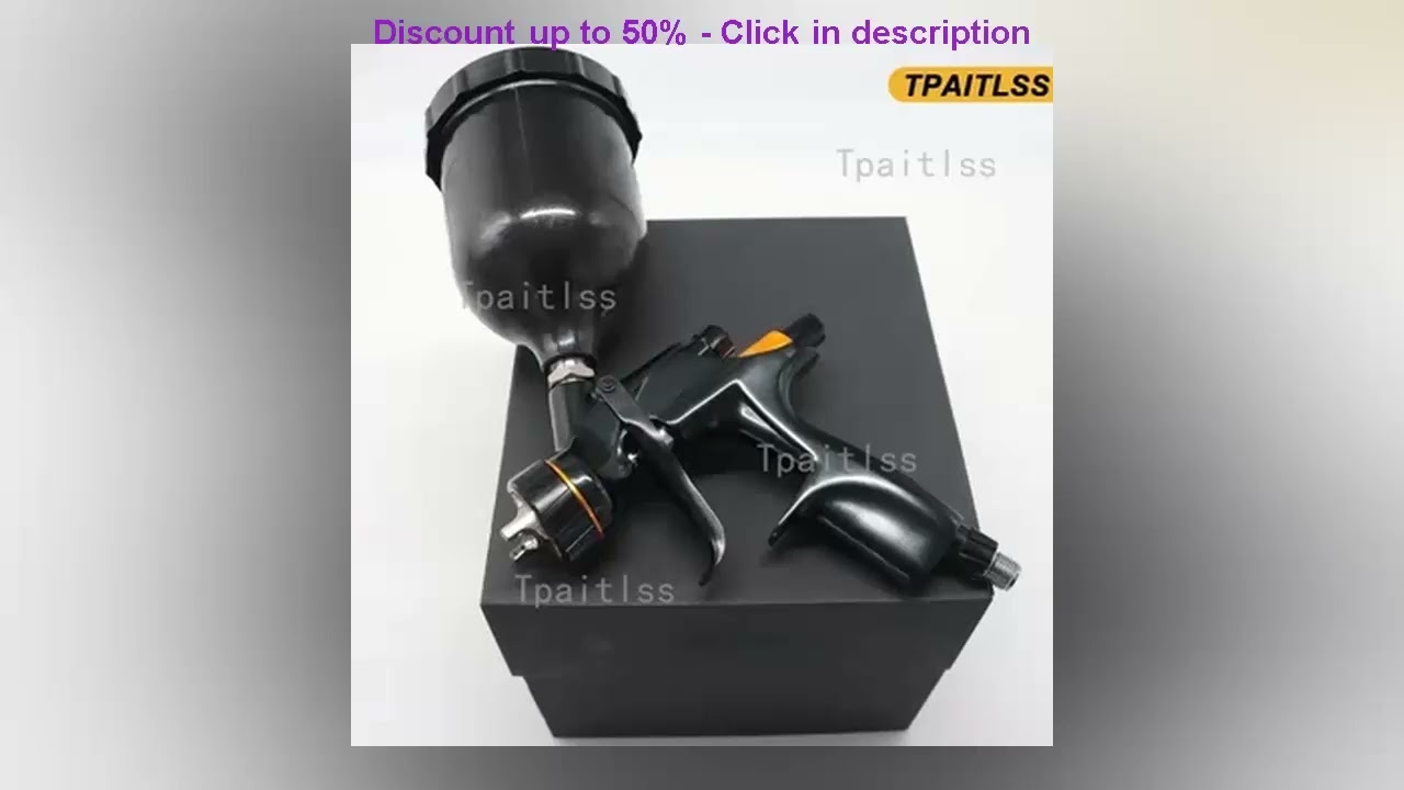 Tpaitlss Clearcoat Spray Gun Clear Car Paint Spray Gun with 600ml cup 1.2mm/1.3mm tip spray tool