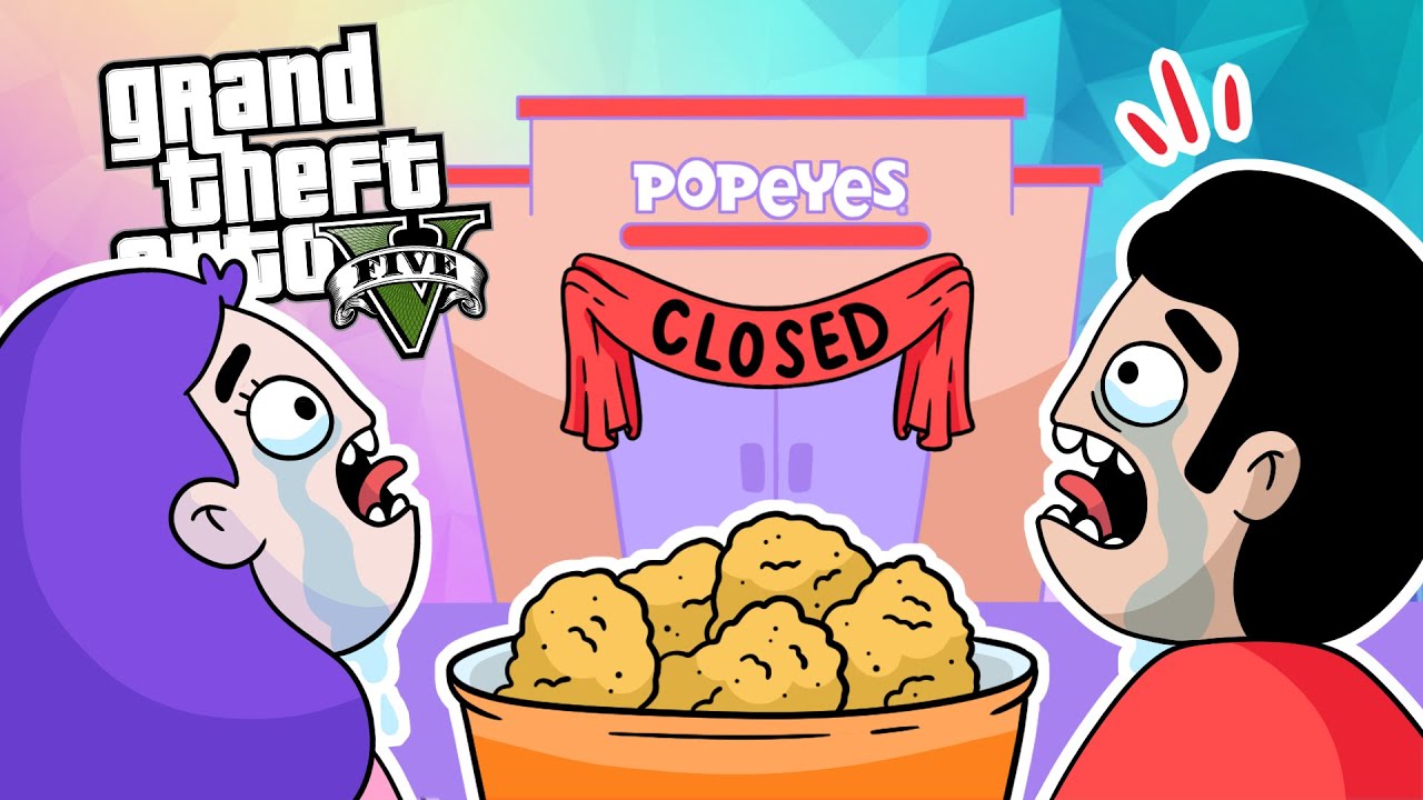 Angry Customers at Popeyes Chicken! GTA 5 Funny Moments